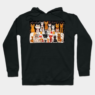 cats meeting Hoodie